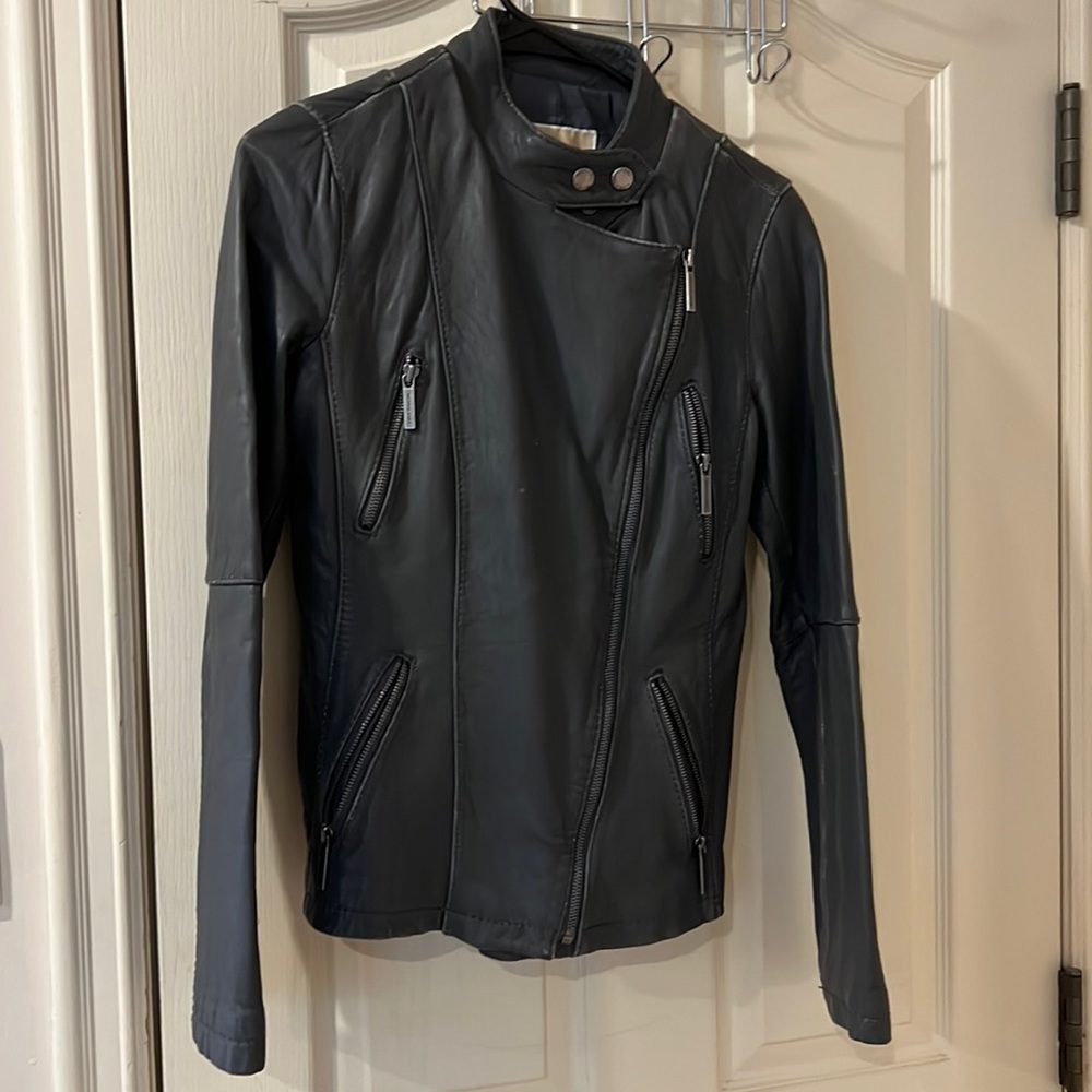 Grey Michael Kors Leather jacket